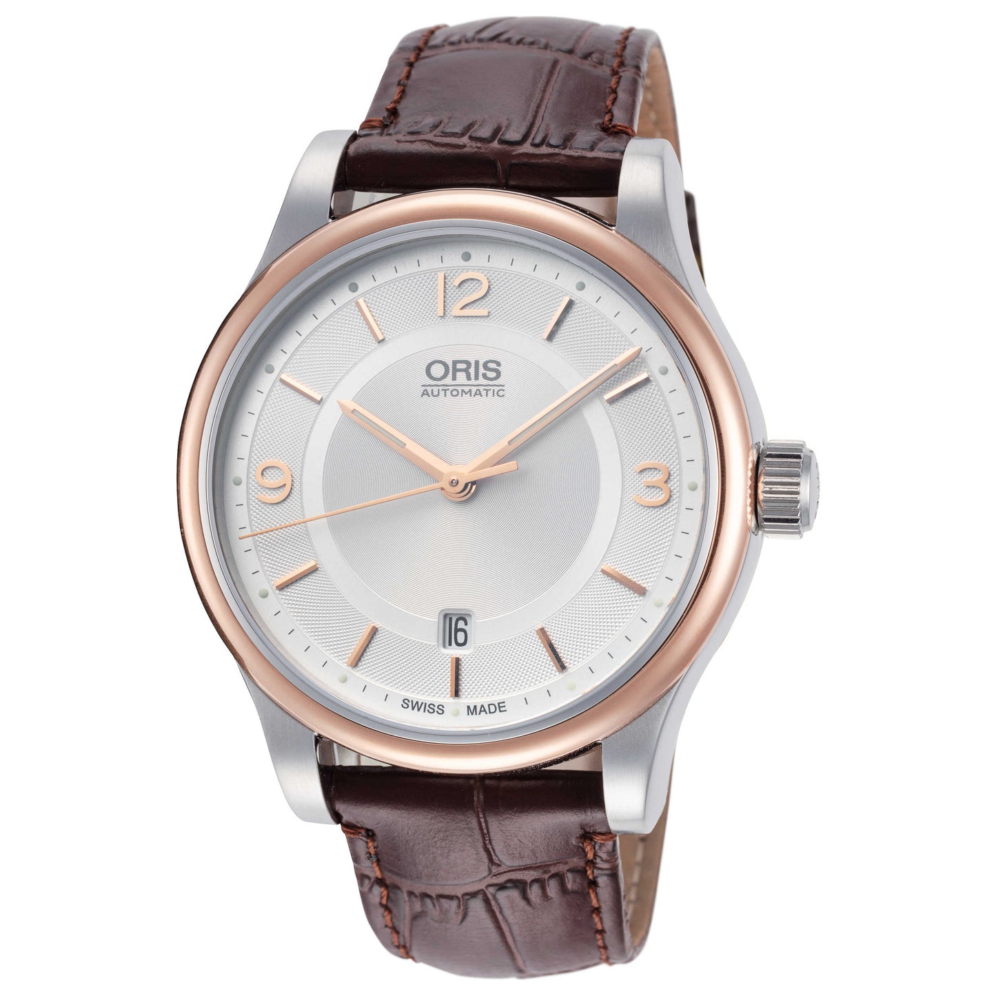 Front view of Oris Classic Men's Automatic Watch 01-733-7594-4331-07-5-20-12
