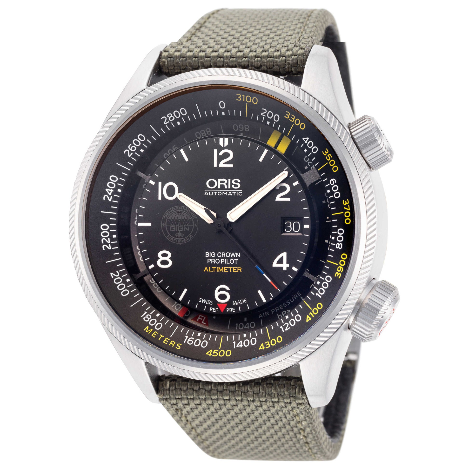 Front view of Oris GIGN Limited Edition Men's Automatic Watch 01-733-7705-4184-07-5-23-14FC