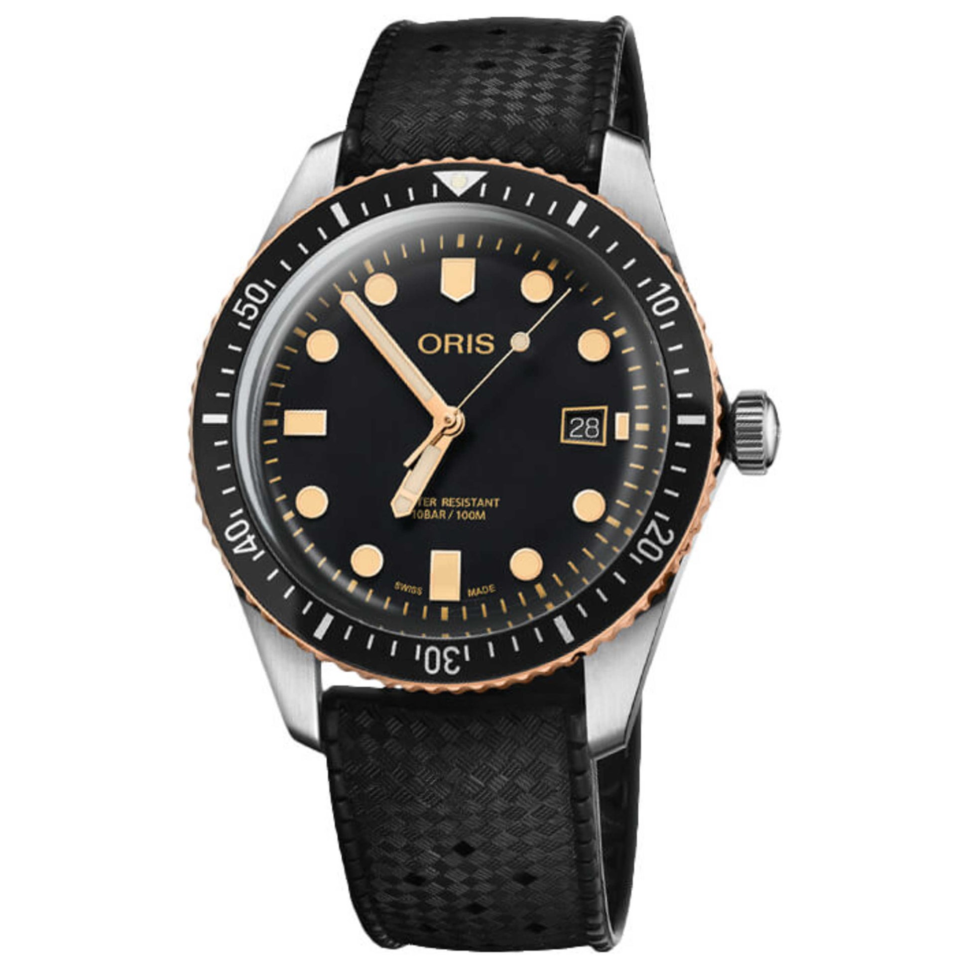 Front view of Oris Divers Sixty-Five Men's Automatic Watch 01-733-7720-4354-07-4-21-18