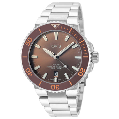 Front view of Oris Aquis Men's Automatic Watch 01-733-7730-4152-07-8-24-05PEB