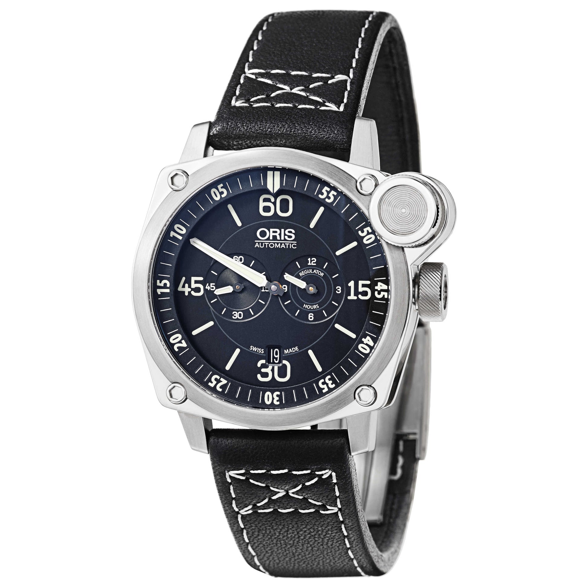 Front view of Oris BC4 Men's Automatic Watch 01-749-76324194SETLS