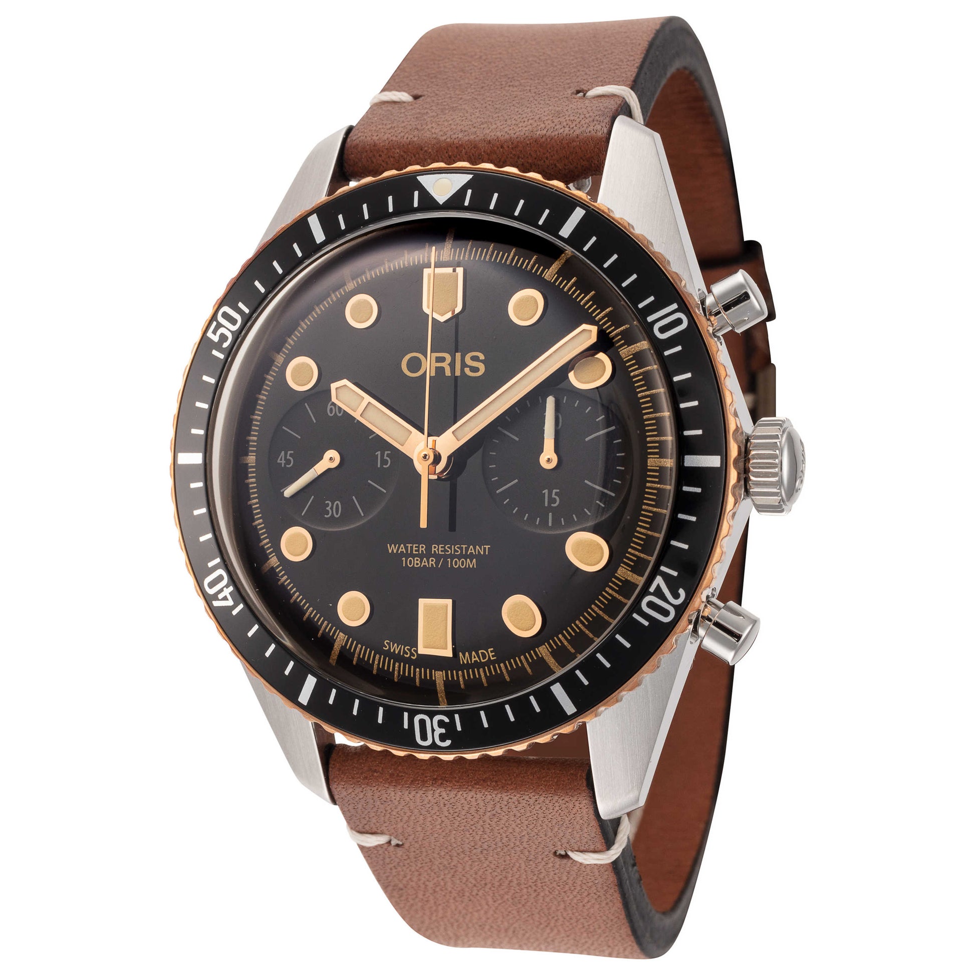 Front view of Oris Divers Sixty-Five Men's Automatic Watch 01-771-7744-4354-07-5-21-45