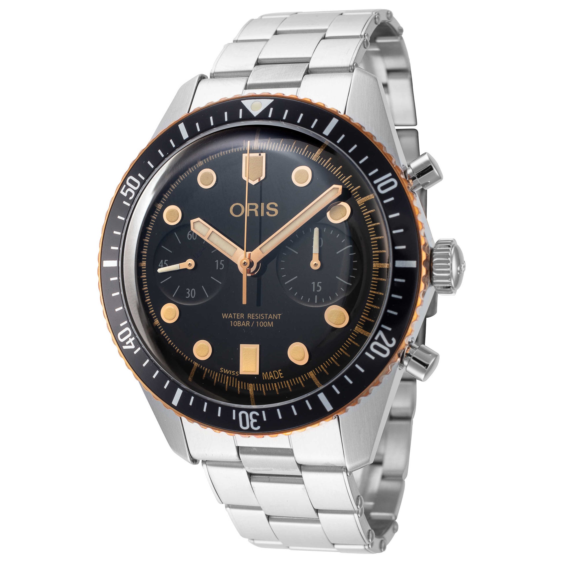 Front view of Oris Divers Sixty-Five Men's Automatic Watch 01-771-7744-4354-07-8-21-18