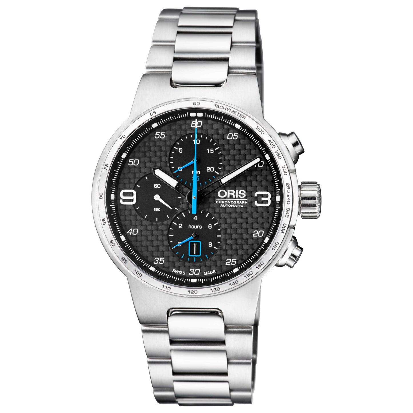 Front view of Oris Williams Chronograph Men's Automatic Watch 01-774-7717-4164-07-8-24-50