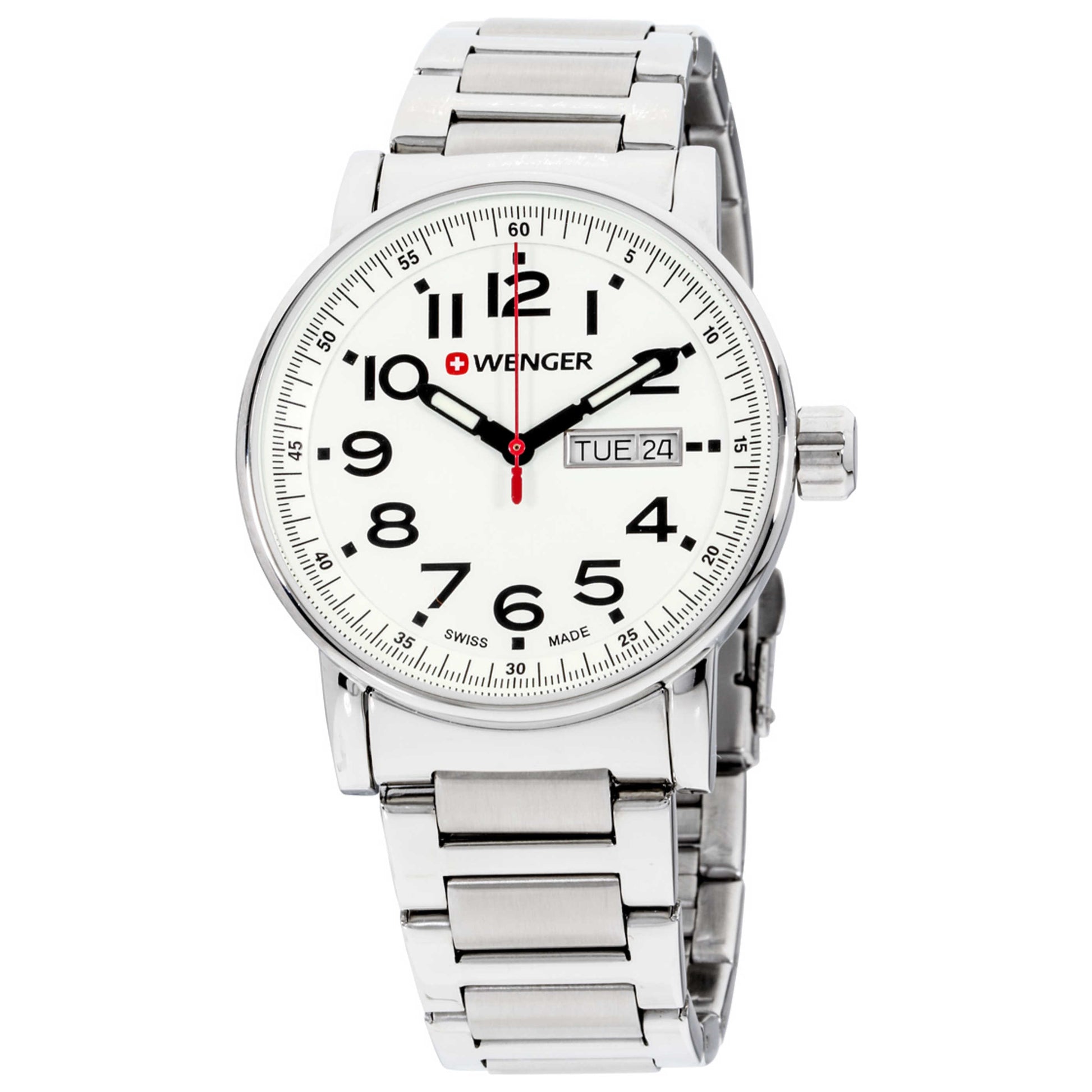 Front view of Wenger Attitude Men's Quartz Watch 01.0341.102