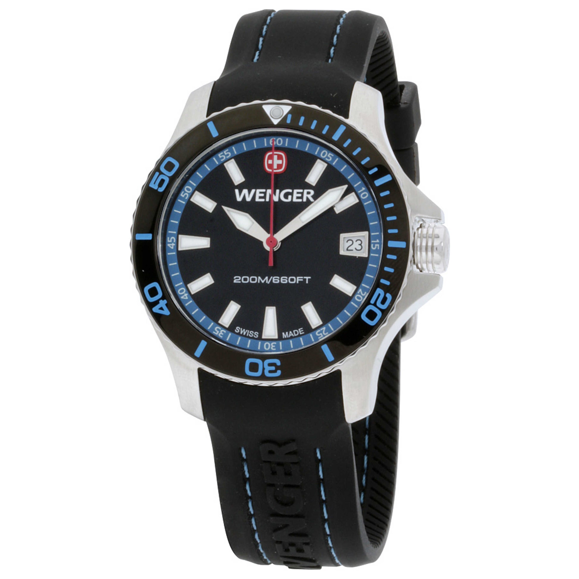 Front view of Wenger Sea Force Women's Quartz Watch 01.0621.102