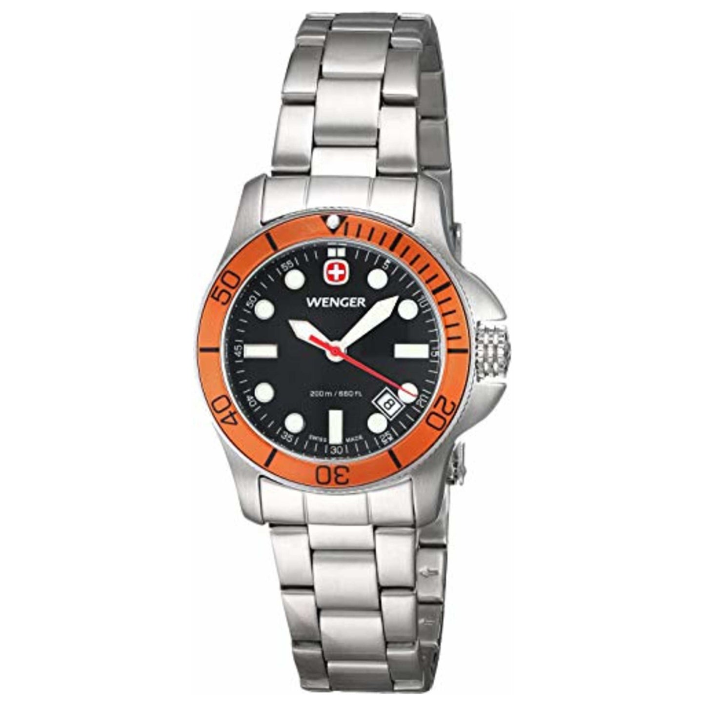 Front view of Wenger Battalion III Diver Women's Quartz Watch 01.0723.339