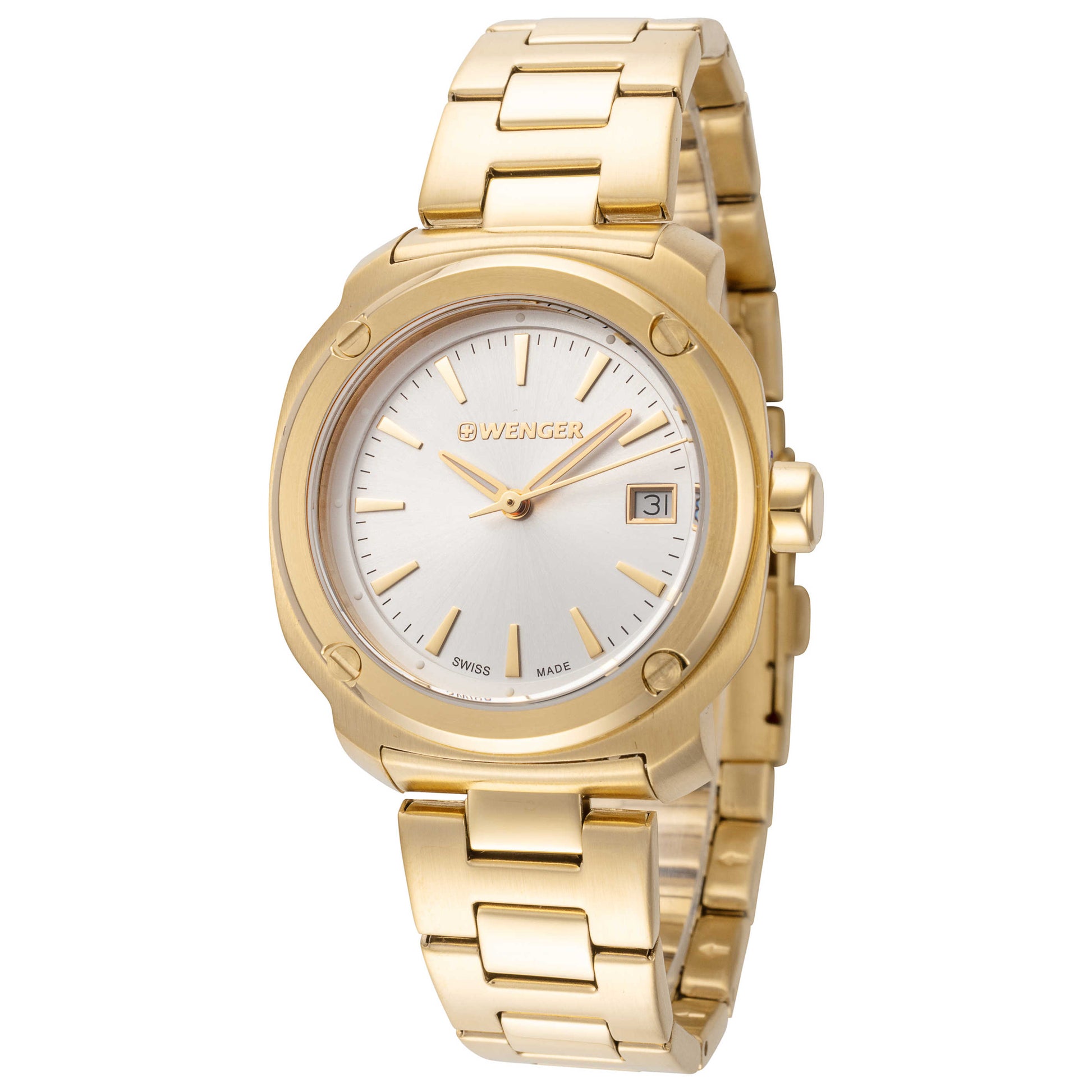 Front view of Wenger Edge Index Women's Quartz Watch 01.1121.107