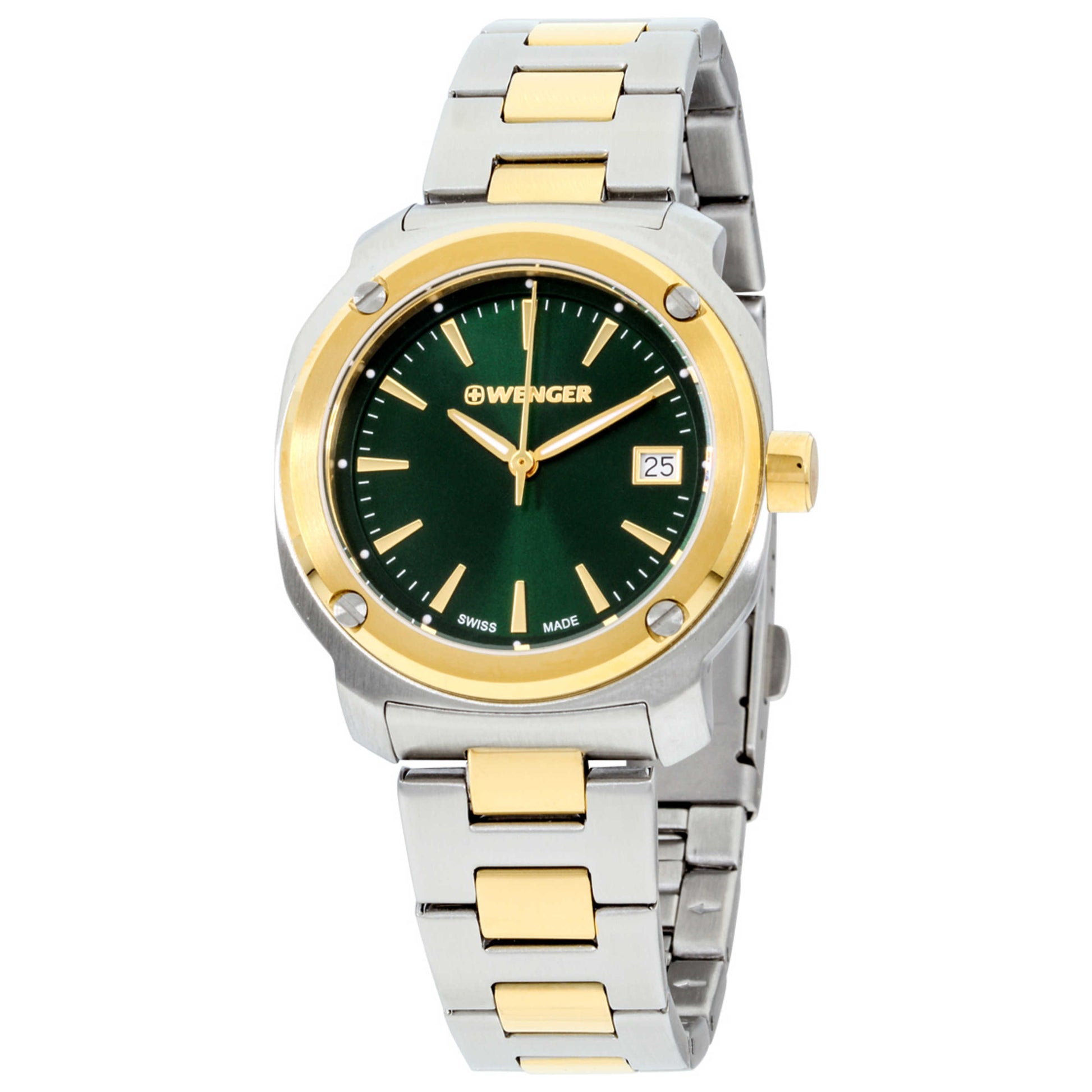 Front view of Wenger Edge Index Women's Quartz Watch 01.1121.108