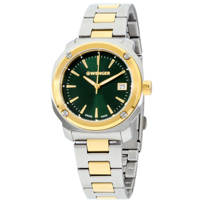 Front view of Wenger Edge Index Women's Quartz Watch 01.1121.108