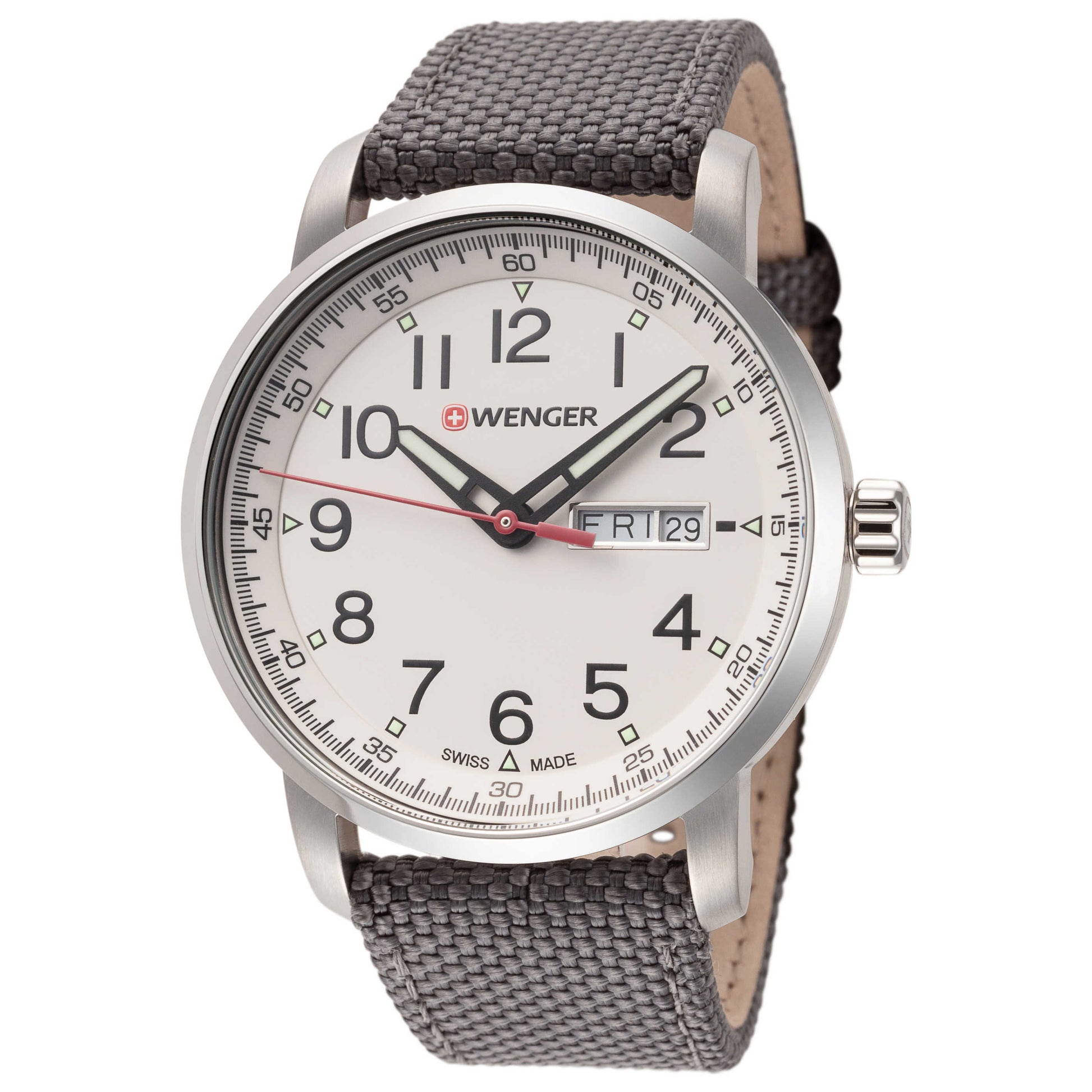 Front view of Wenger Attitude Heritage Men's Quartz Watch 01.1541.106
