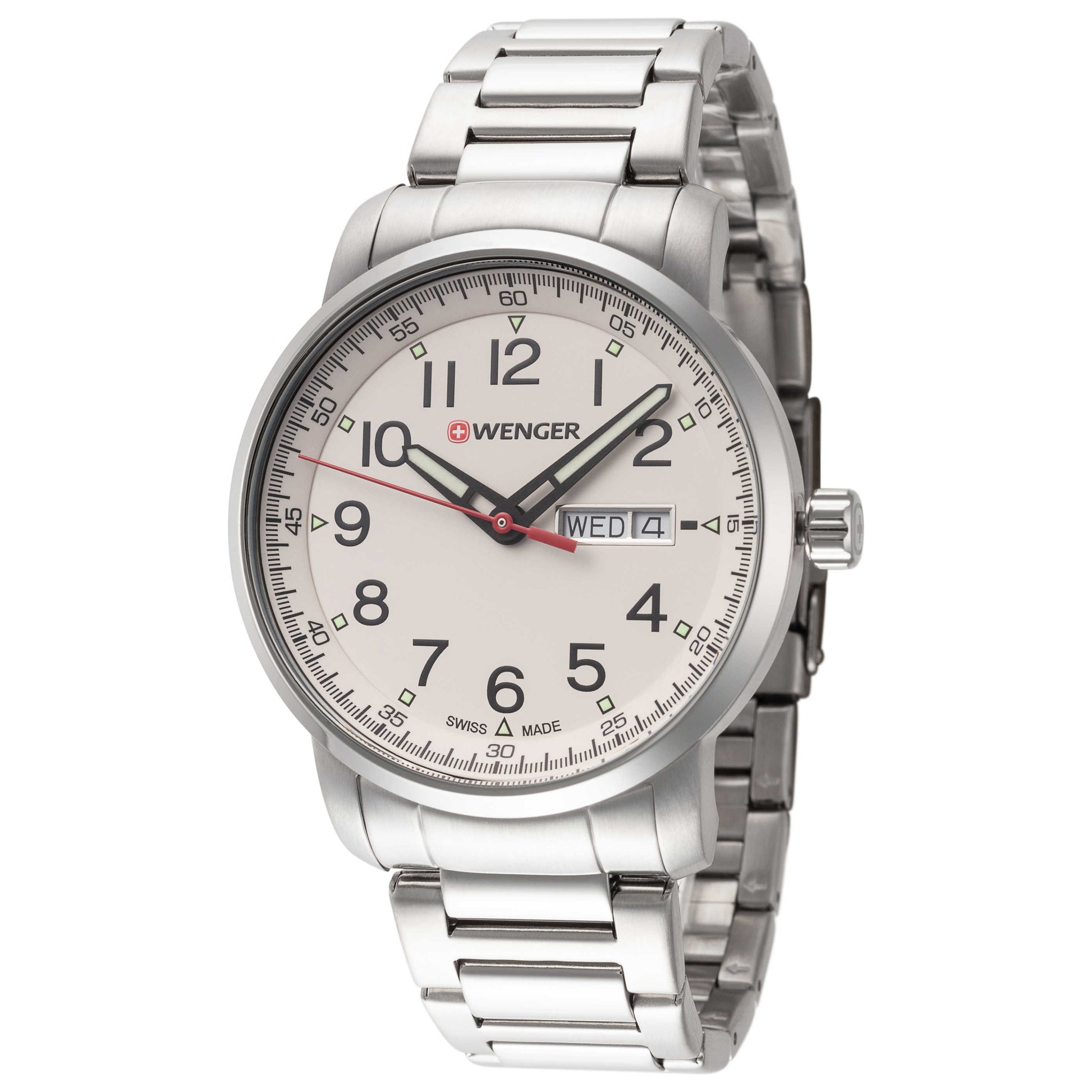Front view of Wenger Attitude Heritage Men's Quartz Watch 01.1541.108