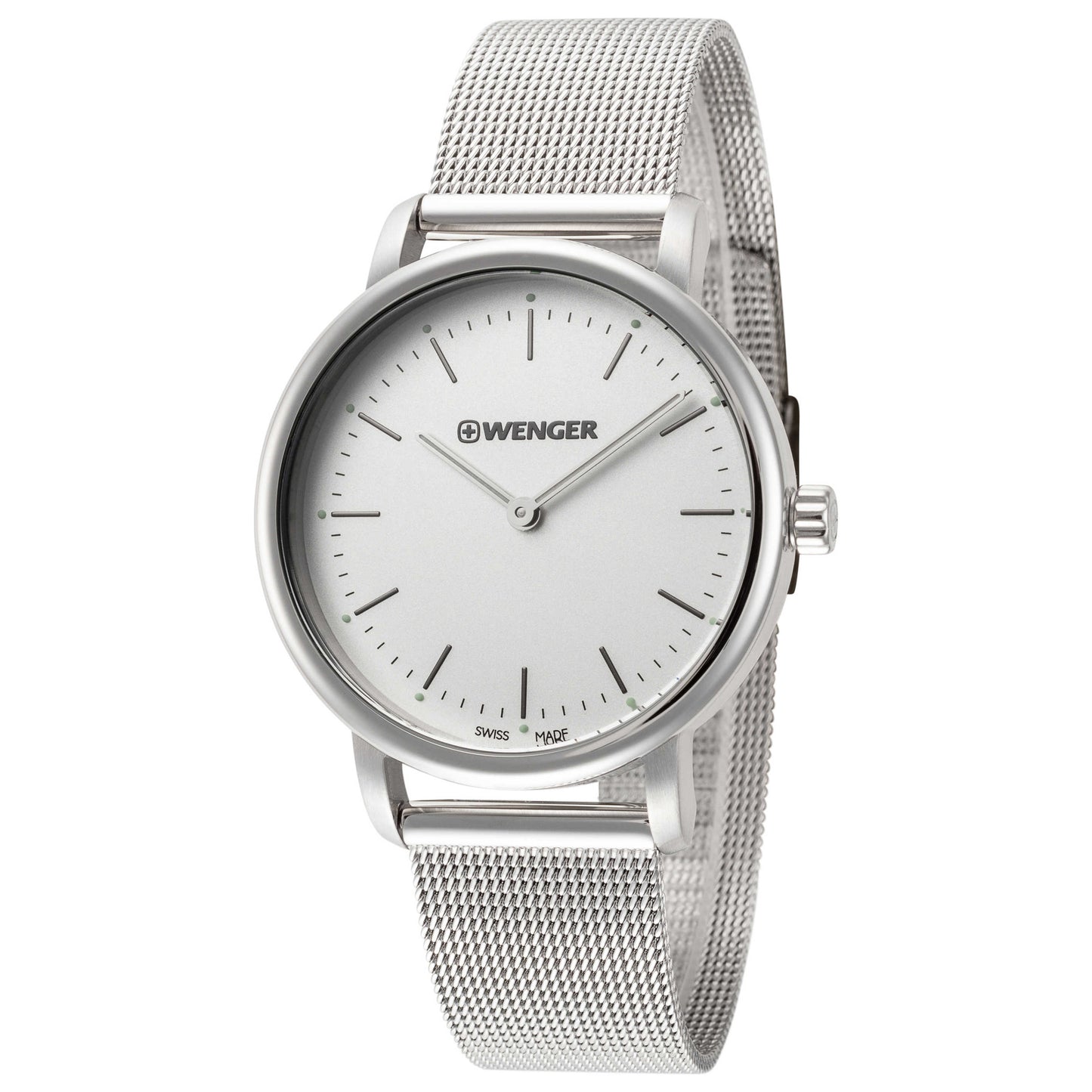 Front view of Wenger Urban Clasic Men's Quartz Watch 01.1721.111