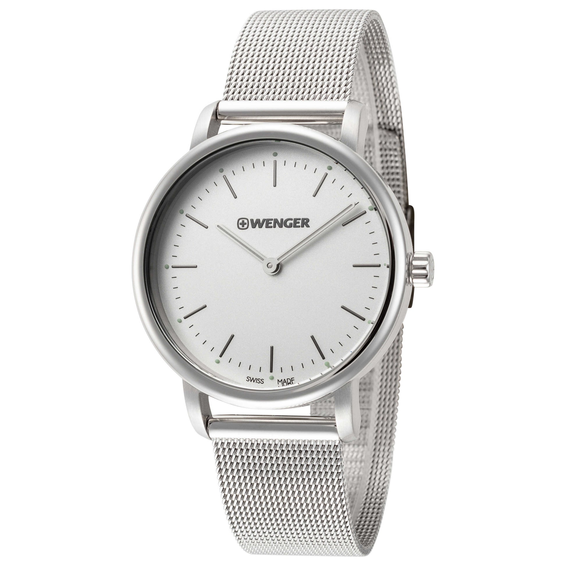 Front view of Wenger Urban Clasic Men's Quartz Watch 01.1721.111