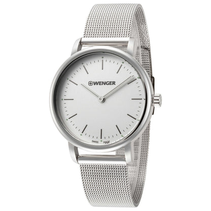 Front view of Wenger Urban Clasic Men's Quartz Watch 01.1721.111