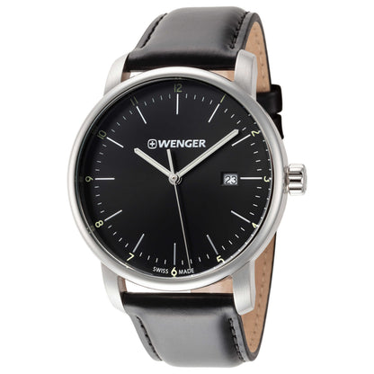 Front view of Wenger Urban Clasic Men's Quartz Watch 01.1741.110