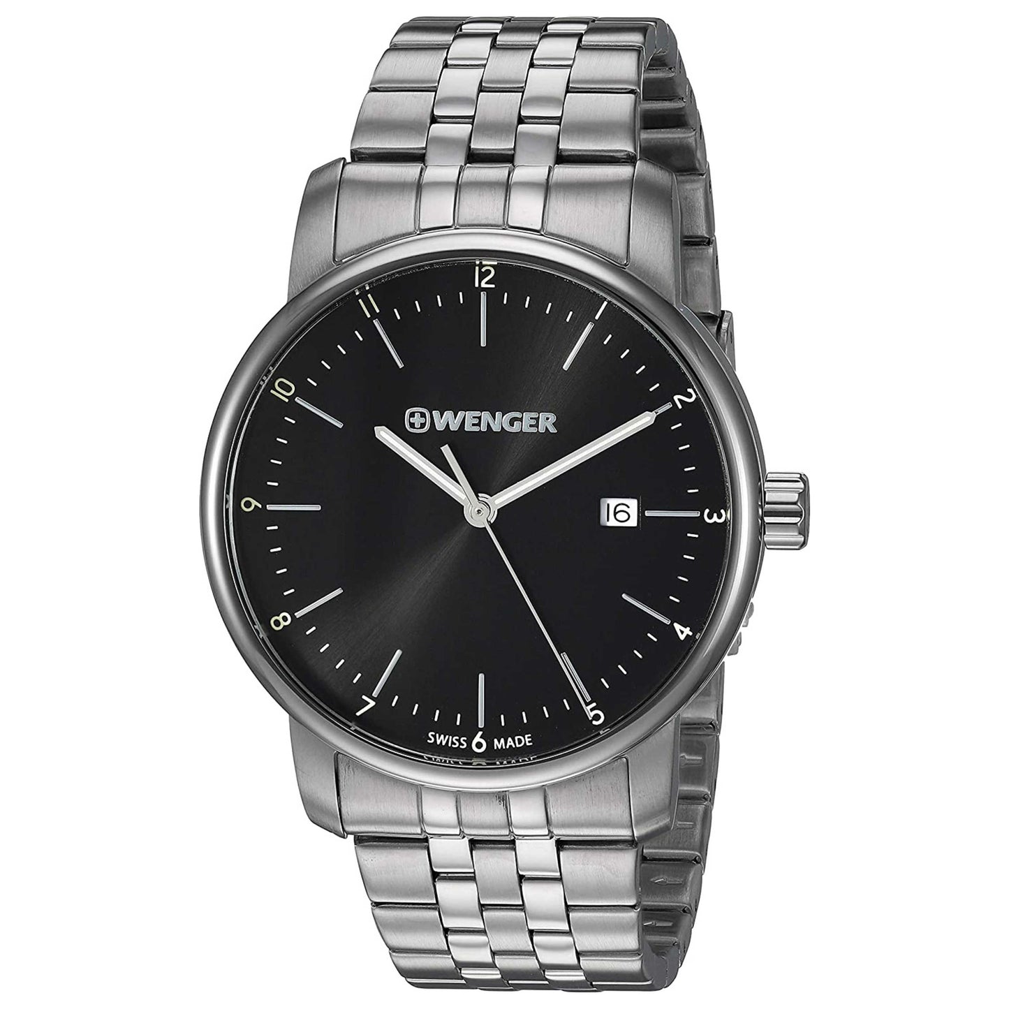 Front view of Wenger Urban Classic Men's Quartz Watch 01.1741.122