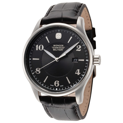 Front view of Wenger Classic Executive Men's Quartz Watch 01.9041.201C