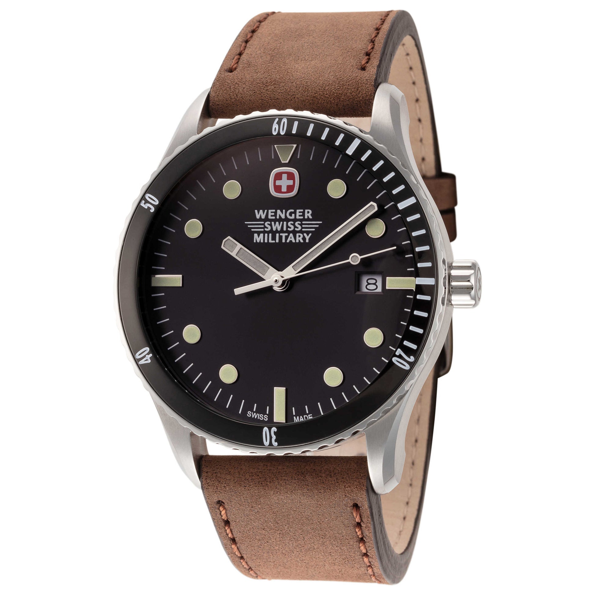 Front view of Wenger Grenadier Men's Quartz Watch 01.9041.203S