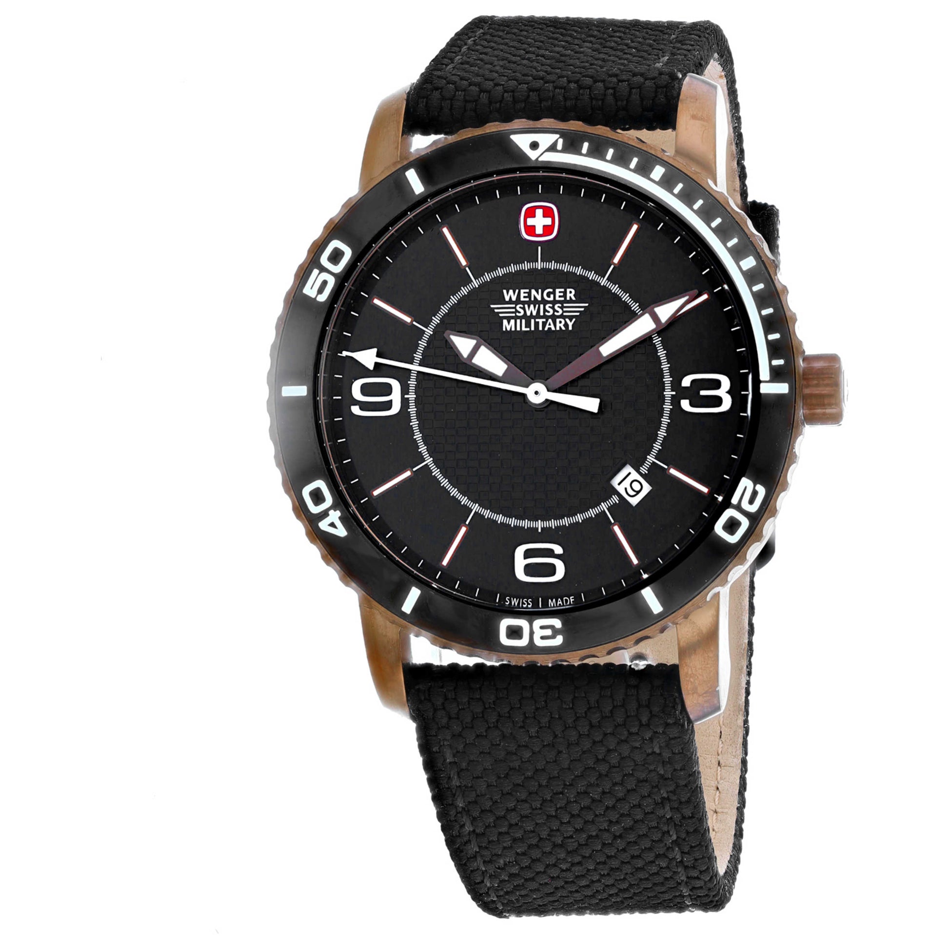 Front view of Wenger Roadster Men's Quartz Watch 01.9041.205C