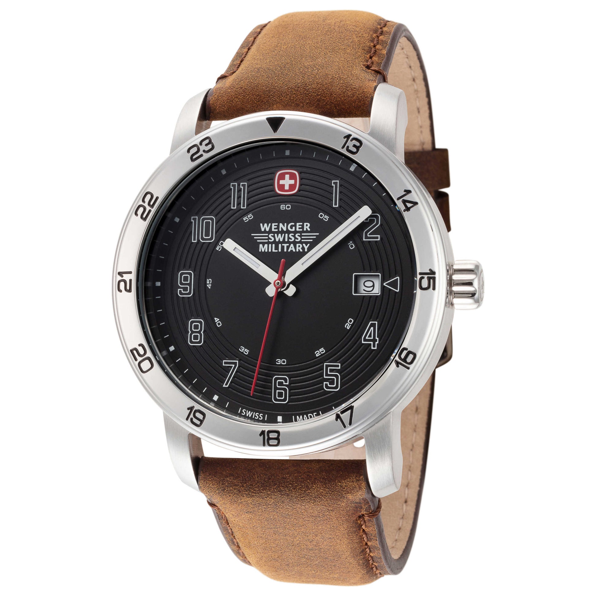 Front view of Wenger Roadster Racer Men's Quartz Watch 01.9041.221S