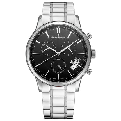 Front view of Claude Bernard Classic Men's Quartz Watch 01002-3M2-NIN