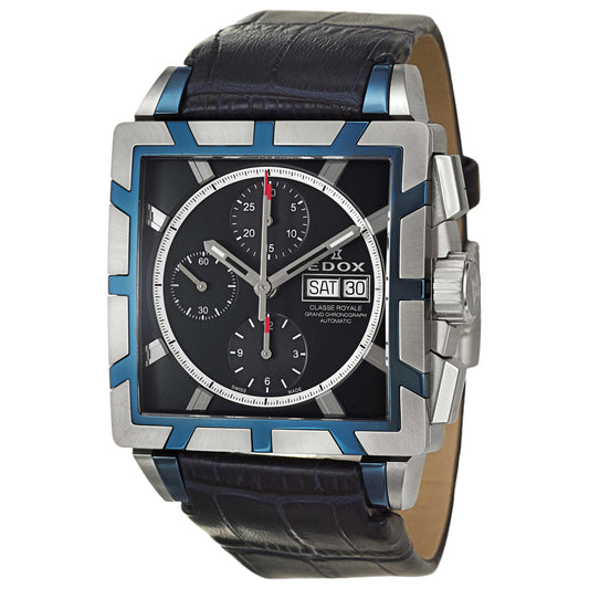 Front view of Edox Classe Royale Men's Automatic Watch 01108-357B-BUIN