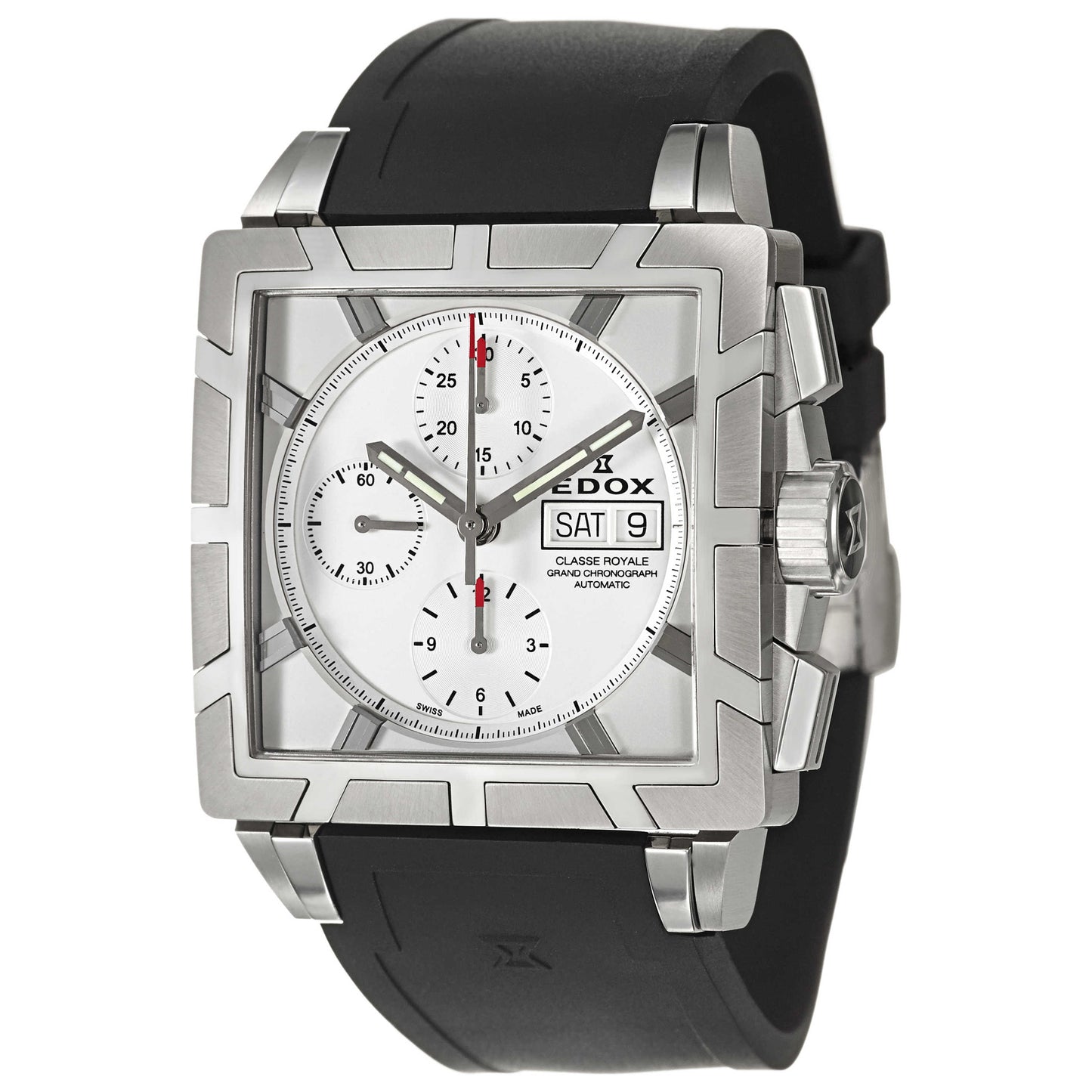 Front view of Edox Classe Royale Men's Automatic Watch 01108-3PB-AIN
