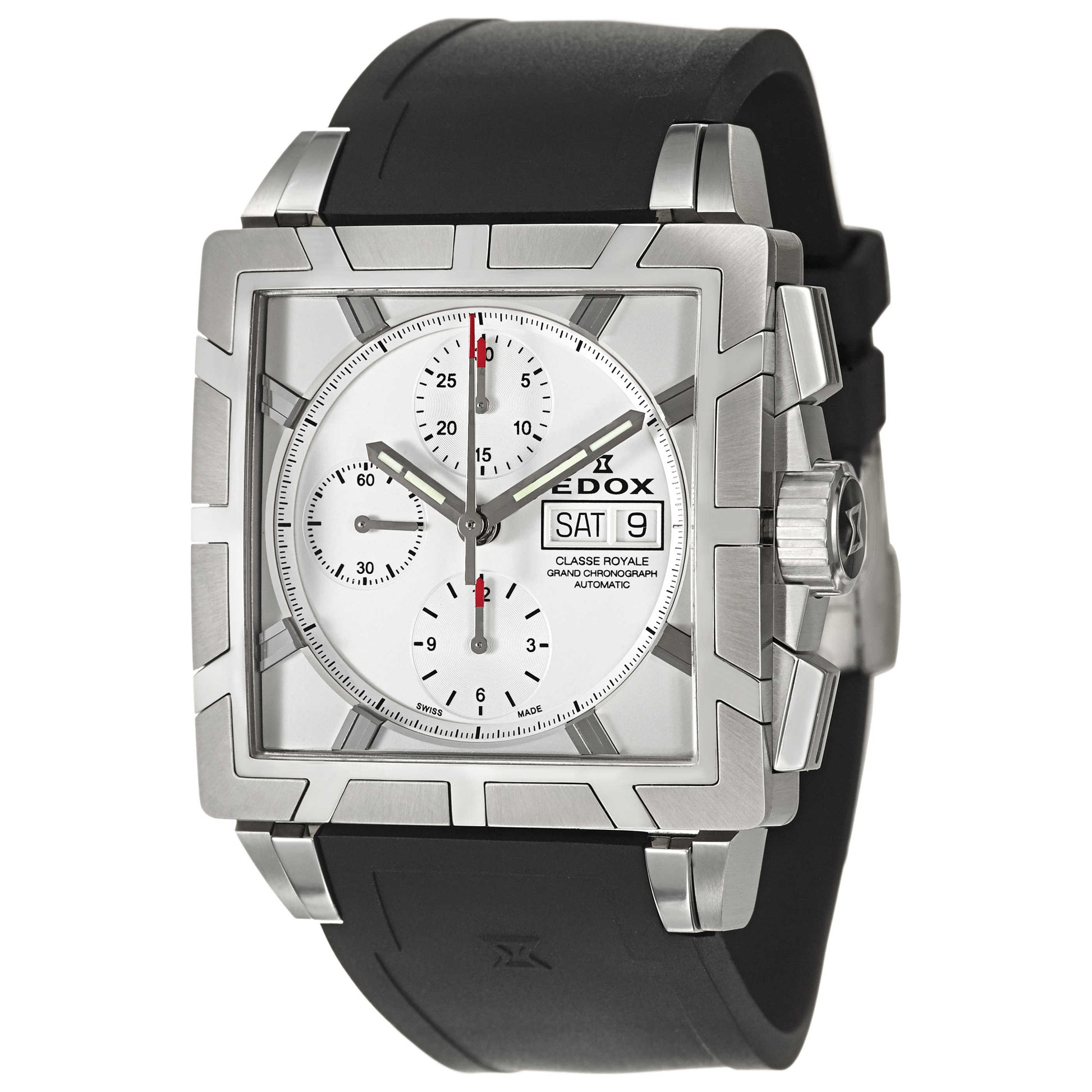 Front view of Edox Classe Royale Men's Automatic Watch 01108-3PB-AIN