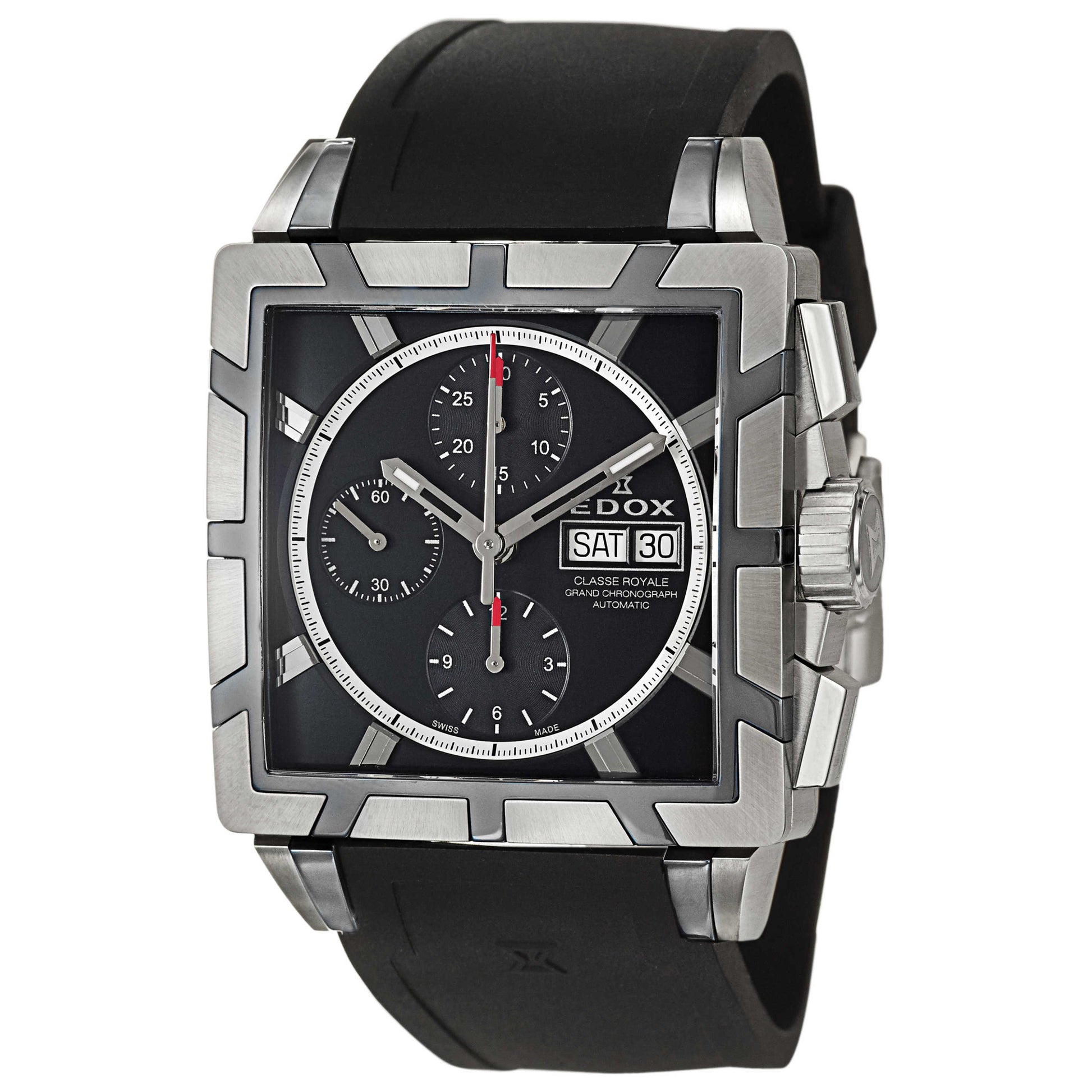 Front view of Edox Classe Royale Men's Automatic Watch 01108-3PB-NIN