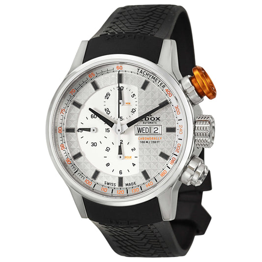 Front view of Edox WRC Men's Automatic Watch 01110-3-AIN