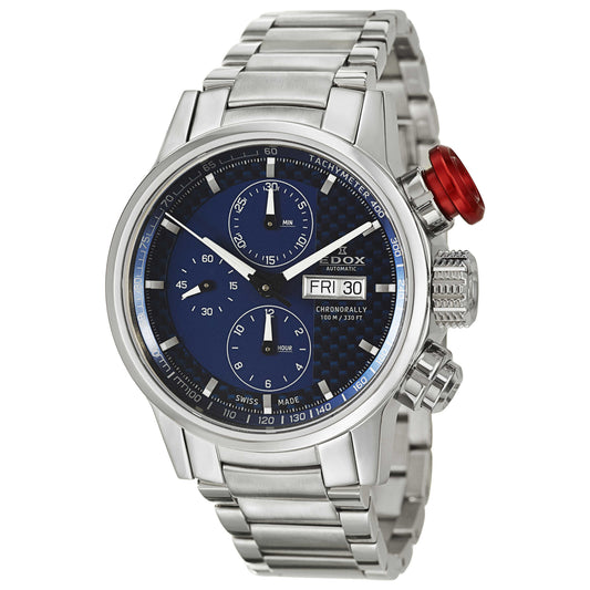 Front view of Edox WRC Men's Automatic Watch 01112-3-BUIN-2