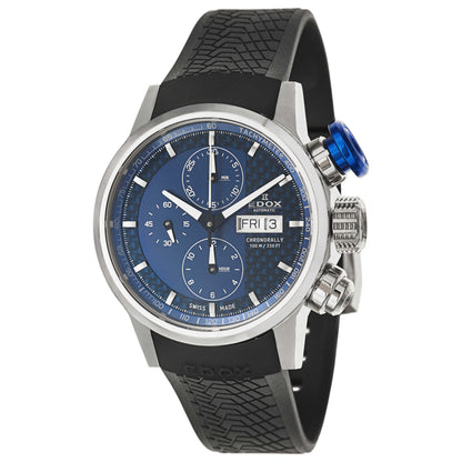 Front view of Edox Chronorally Men's Automatic Watch 01116-3PBU-BUIN