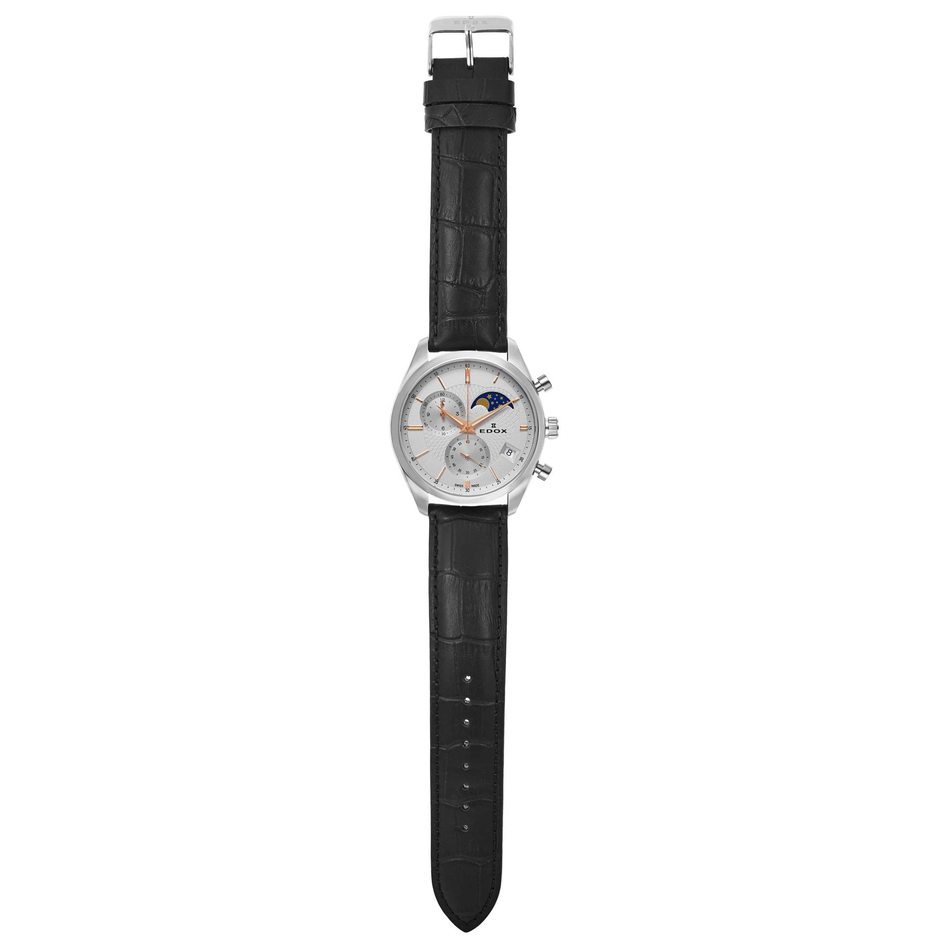 Edox Les Vauberts Men's Swiss Quartz (Battery-Powered) Watch 01655-3-AIR - Image #9