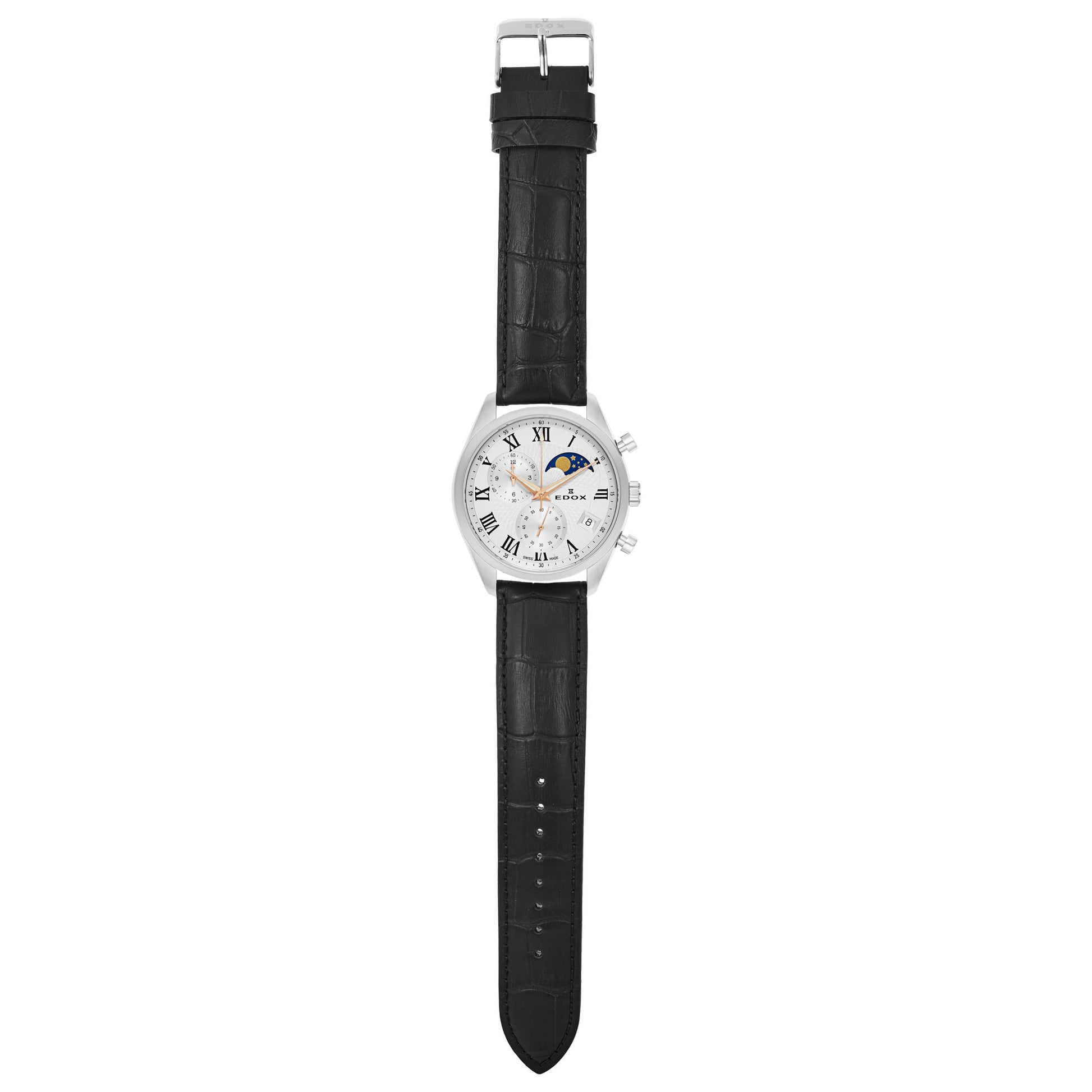 Edox Les Vauberts Men's Swiss Quartz (Battery-Powered) Watch 01655-3-ARR - Image #8