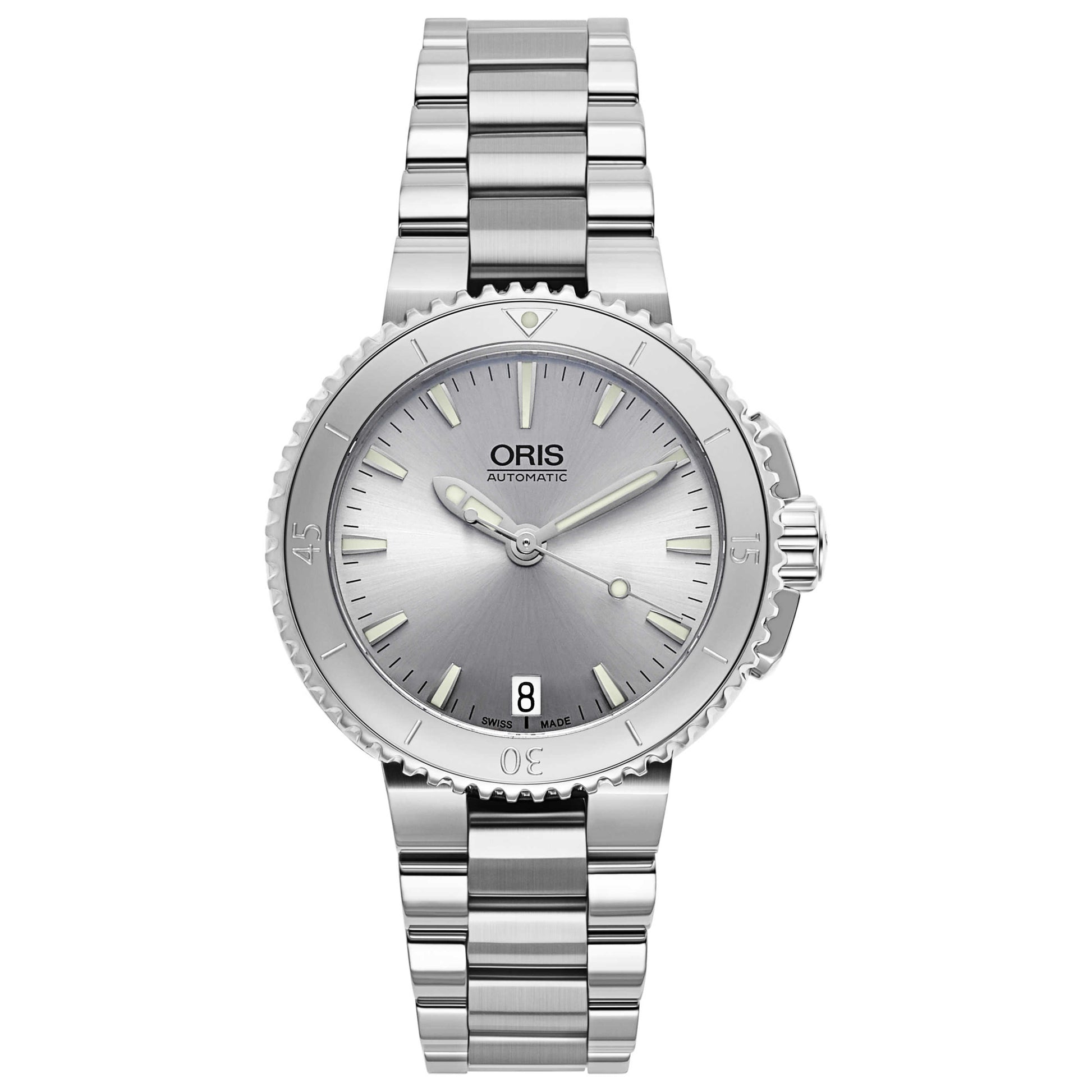 Front view of Oris Aquis Unisex Automatic Watch 01733765241410781801