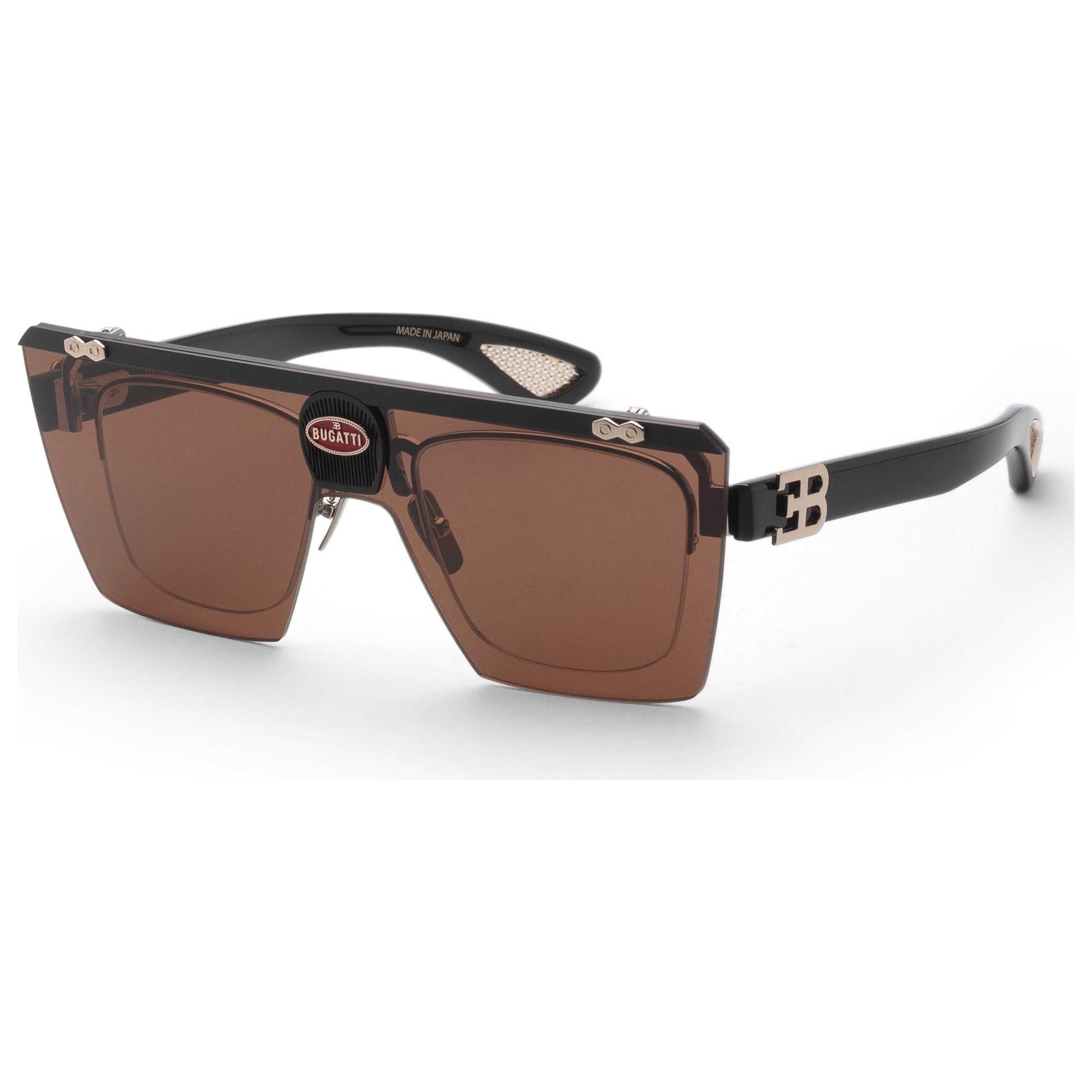 Front view of Bugatti Men's Sunglasses 01BRX-WG