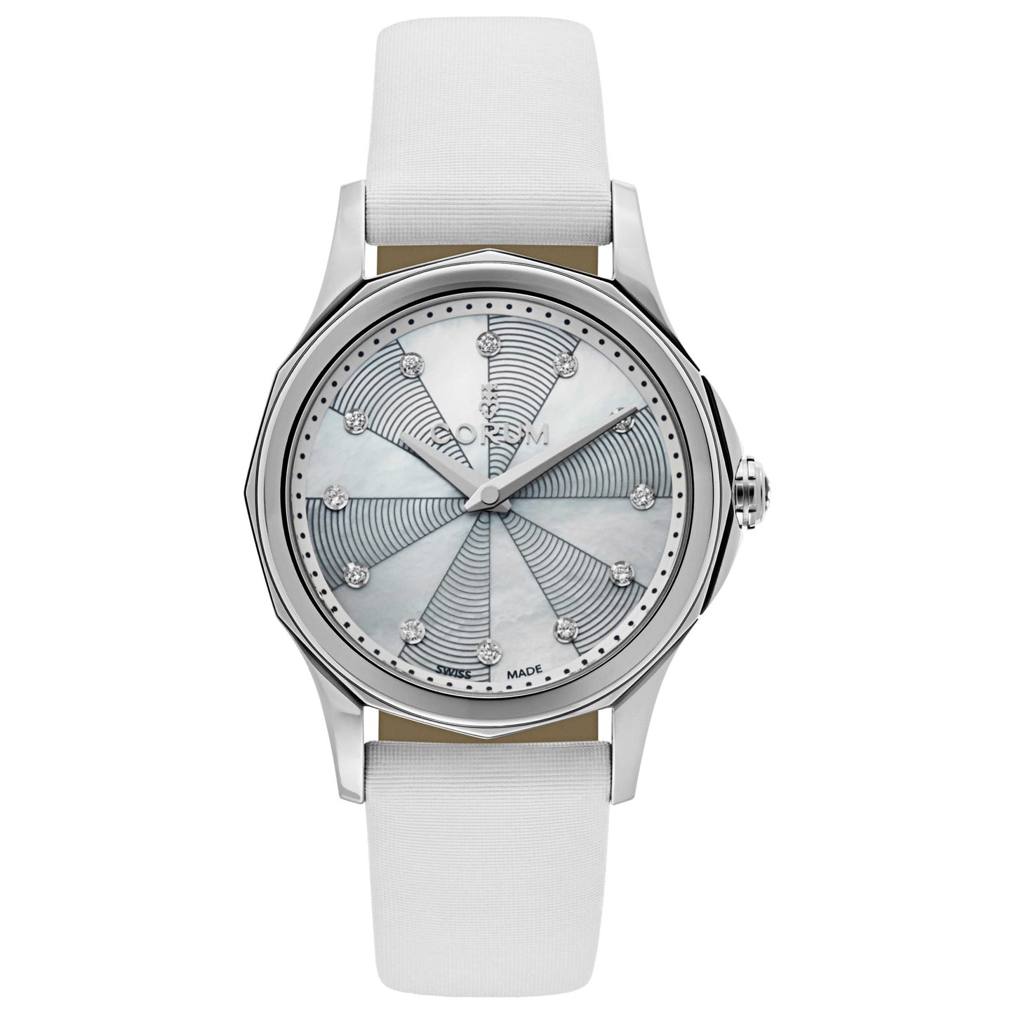Front view of Corum Admiral's Cup Women's Swiss Quartz (Battery-Powered) Watch 020-100-20-0049-PN09