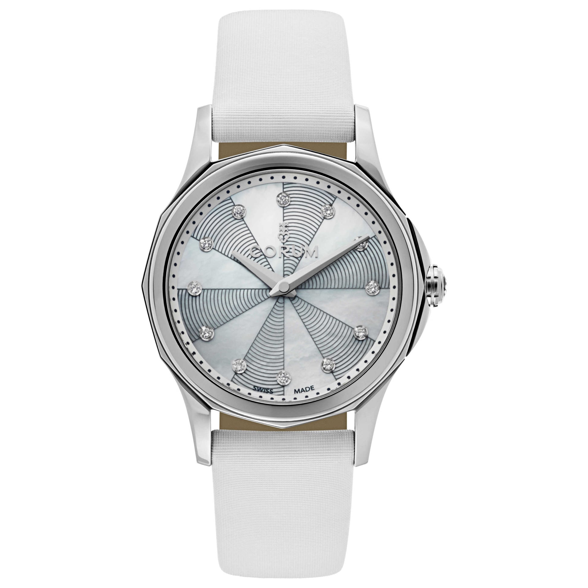 Front view of Corum Admiral's Cup Women's Swiss Quartz (Battery-Powered) Watch 020-100-20-0049-PN09
