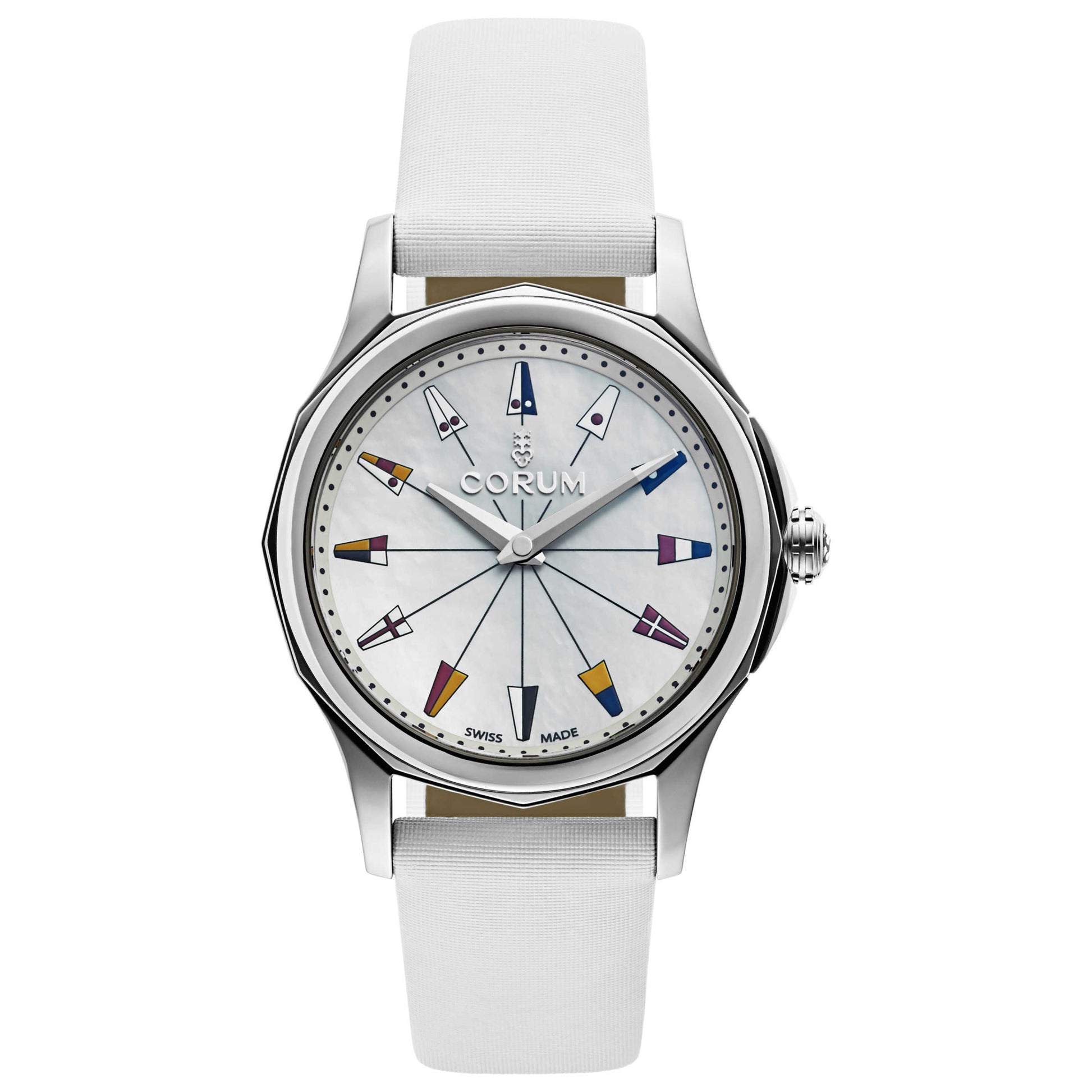 Front view of Corum Admiral's Cup Women's Swiss Quartz (Battery-Powered) Watch 020-100-20-0049-PN22