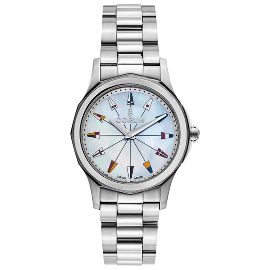 Front view of Corum Admiral's Cup Women's Swiss Quartz (Battery-Powered) Watch 020-100-20-V200-PN22