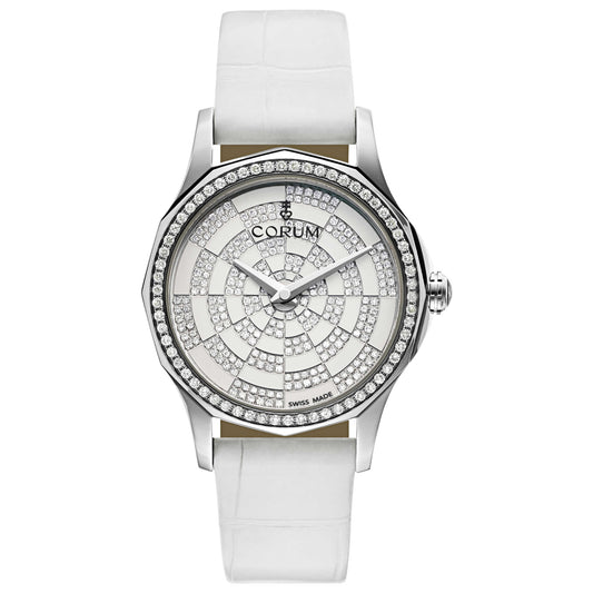 Front view of Corum Admiral's Cup Women's Swiss Quartz (Battery-Powered) Watch 020-101-47-0009-PK11