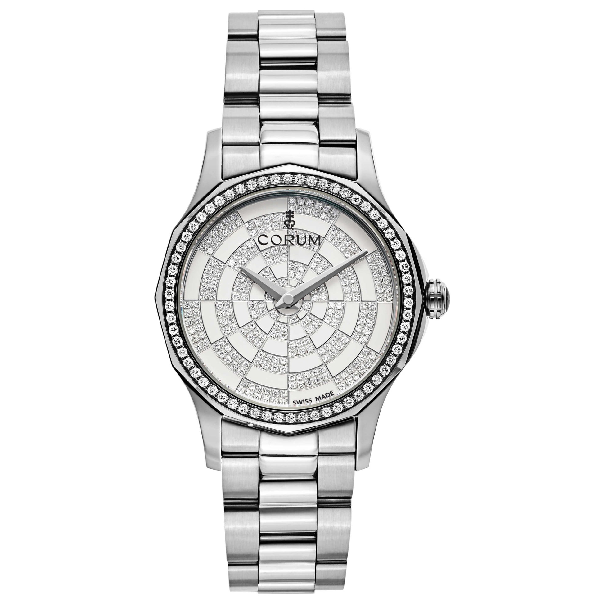 Front view of Corum Admiral's Cup Women's Swiss Quartz (Battery-Powered) Watch 020-101-47-V200-PK11