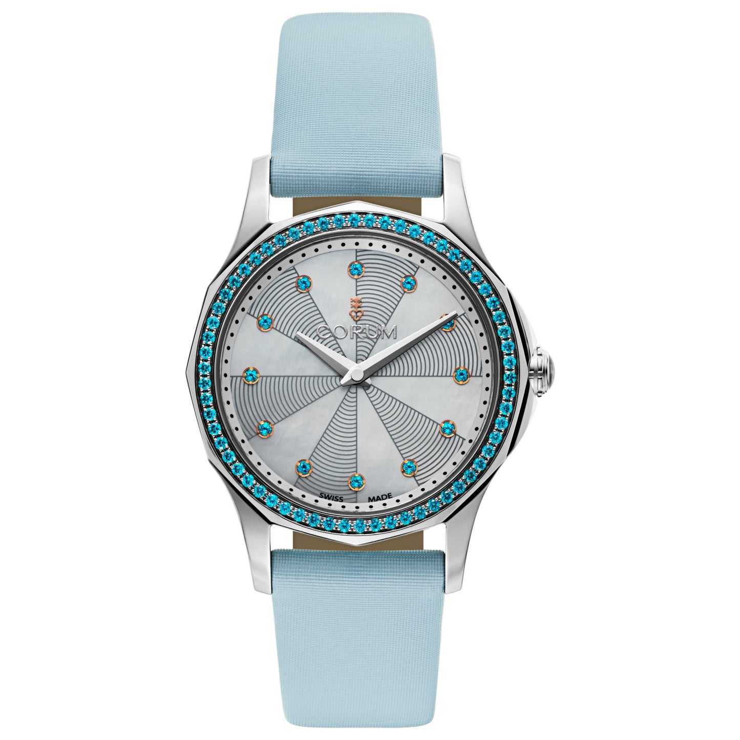 Front view of Corum Admiral's Cup Women's Swiss Quartz (Battery-Powered) Watch 020-103-47-0043-PN03