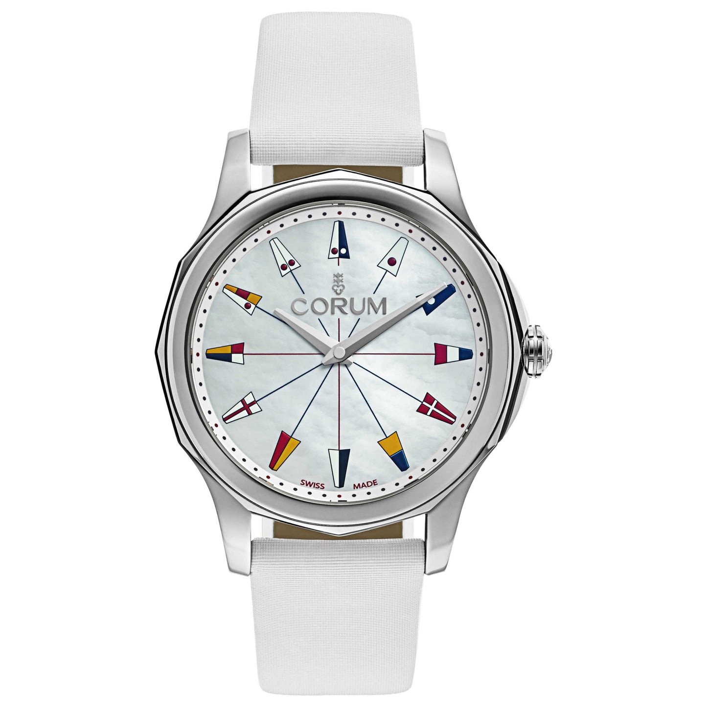 Front view of Corum Admiral's Cup Women's Swiss Quartz (Battery-Powered) Watch 020-201-20-0049-PN22