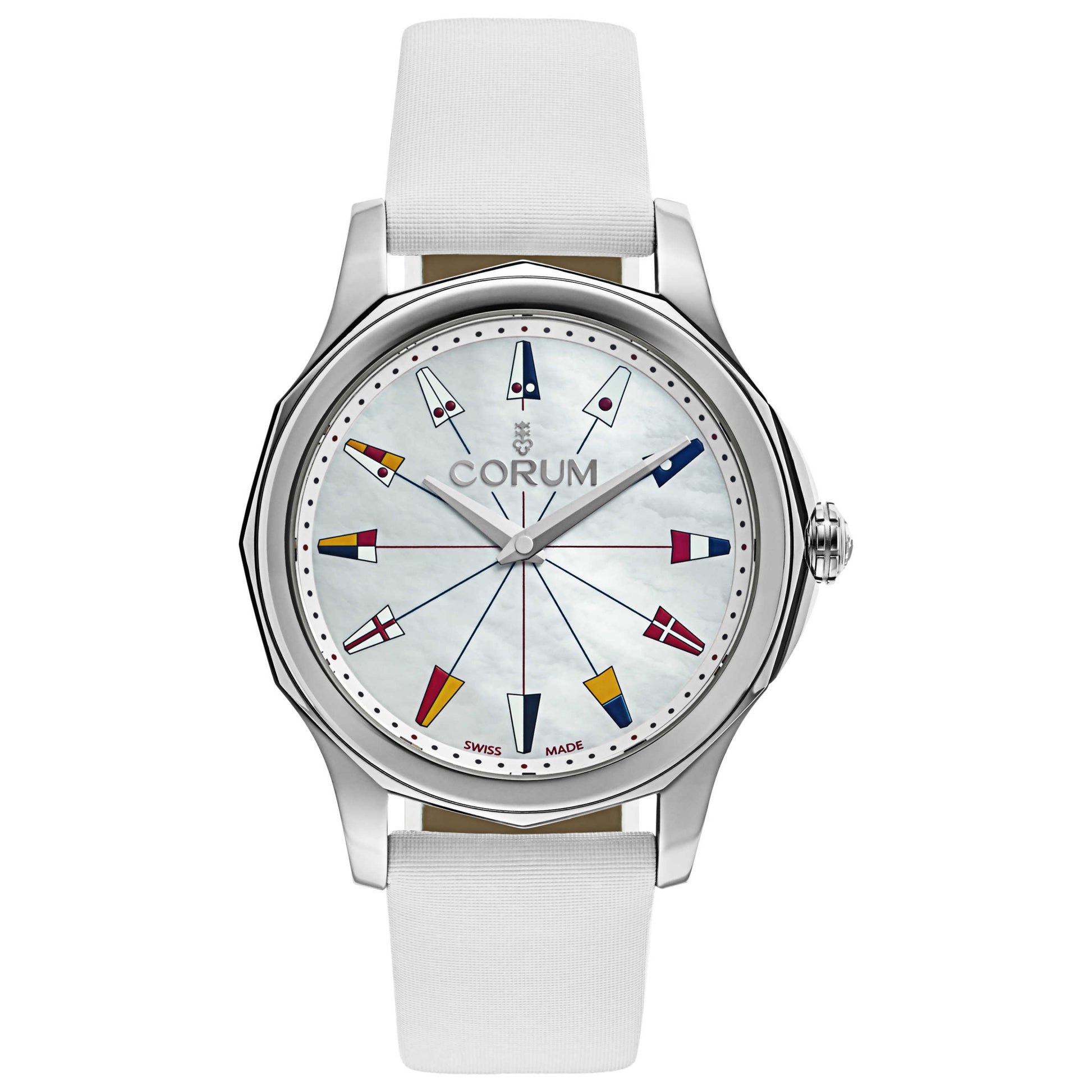 Front view of Corum Admiral's Cup Women's Swiss Quartz (Battery-Powered) Watch 020-201-20-0049-PN22