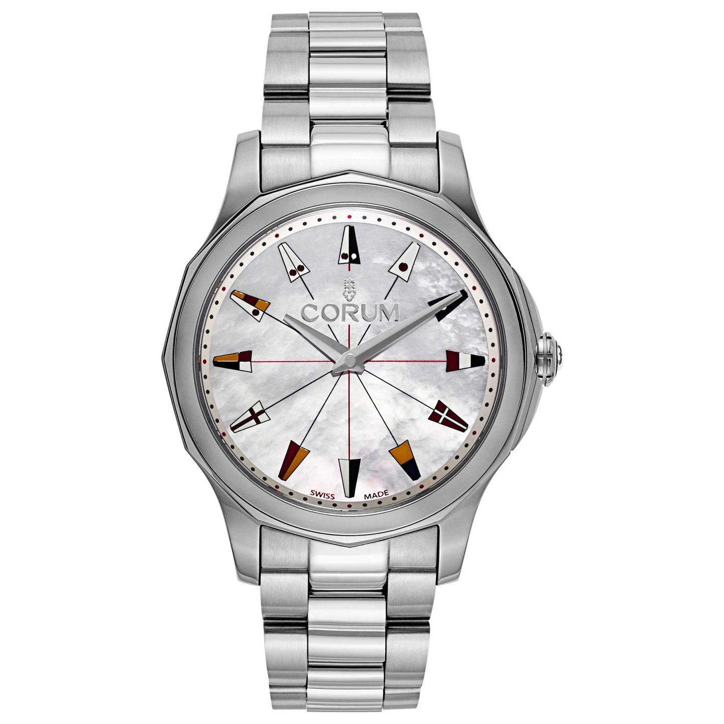 Front view of Corum Admiral's Cup Women's Swiss Quartz (Battery-Powered) Watch 020-201-20-V200-PN22