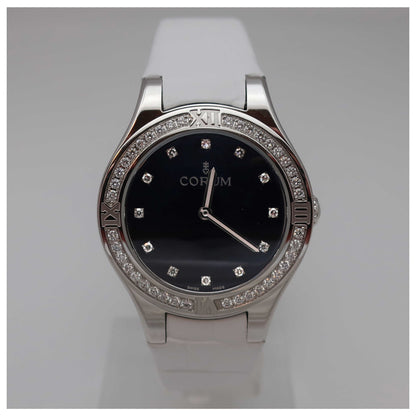 Front view of Corum Romulus Women's Swiss Quartz (Battery-Powered) Watch 024-131-69-0001-SD2