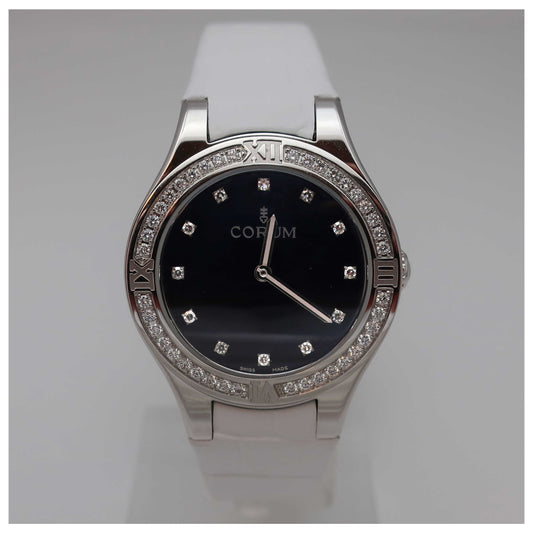 Front view of Corum Romulus Women's Swiss Quartz (Battery-Powered) Watch 024-131-69-0001-SD2