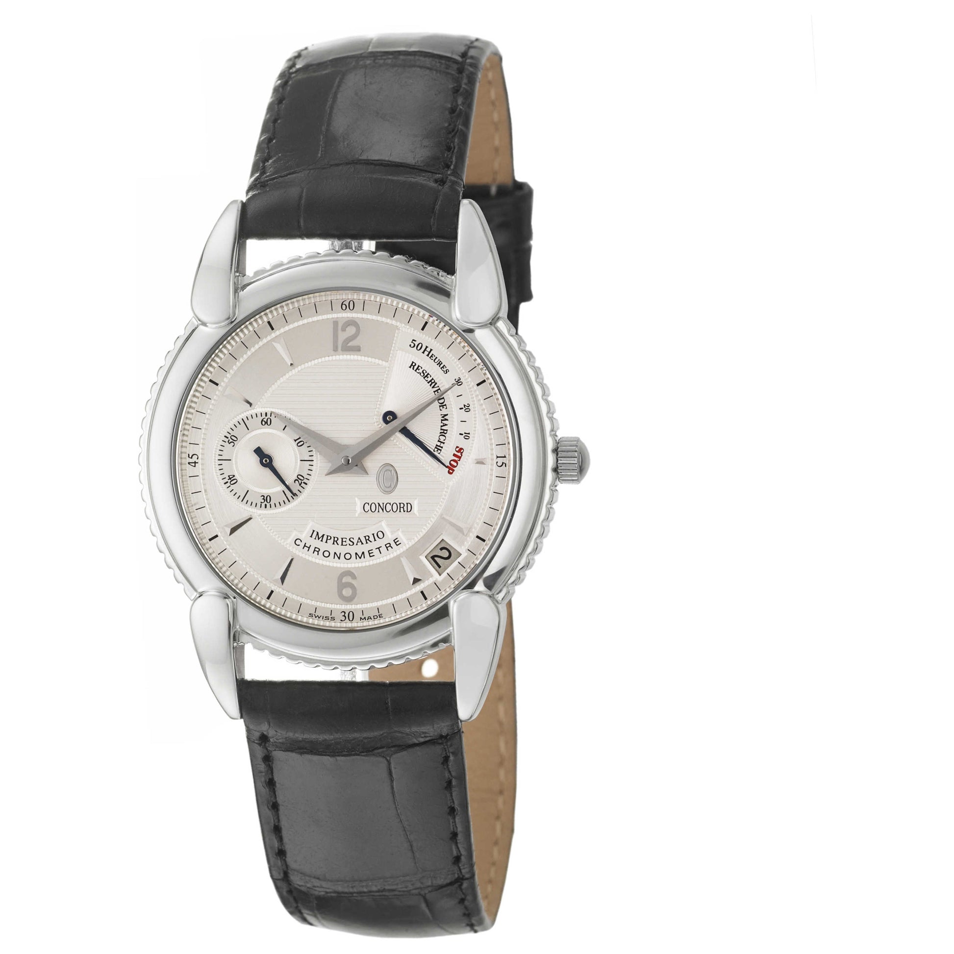 Front view of Concord Impresario Men's Swiss Mechanical Manual (Hand-Winding) Certified Chronometer Watch 0309009
